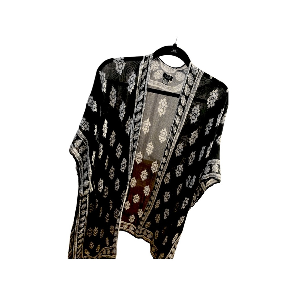Black and White Kimono